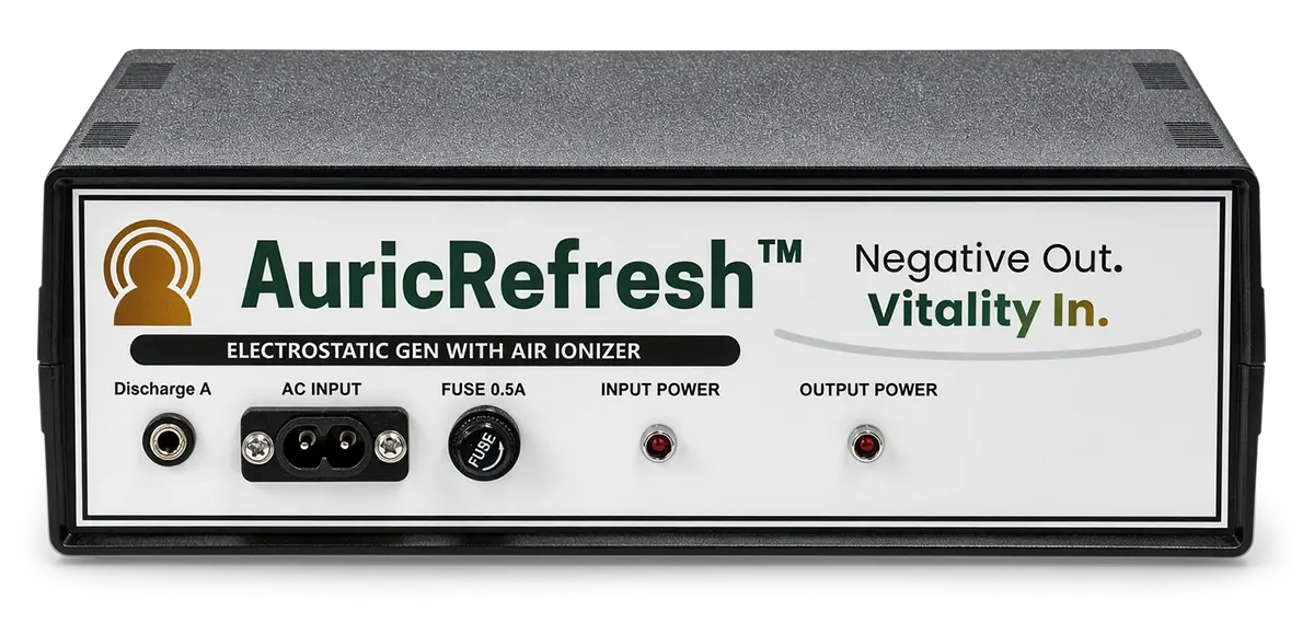 AuricRefresh device shown with premium craftsmanship